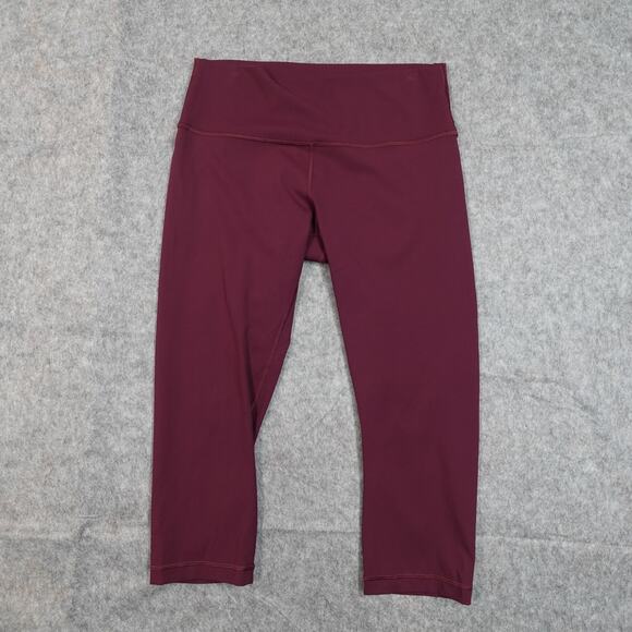 Lululemon Leggings Womens 12 Wunder Under Crop Hi Rise Luxtreme 21" Gym Run - Picture 1 of 8